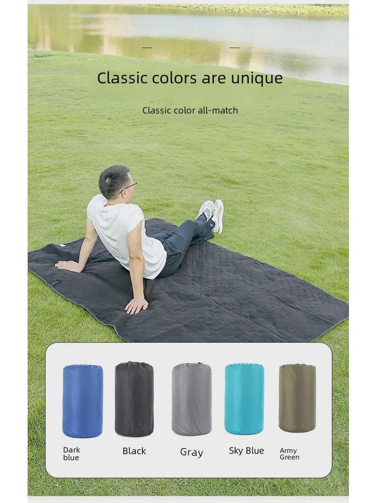 Waterproof Polar Fleece Camping Blanket: Windproof, Thick, Portable Picnic & Nap Mat