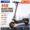 FREEBOY H9 Patinete Elétrico, Motor Duplo de 6000W 60V30ah, Velocidade Máxima 80KM/H Autonomia Máxima 90KM Patinetes Elétricos Pneu 11" E-Scooter