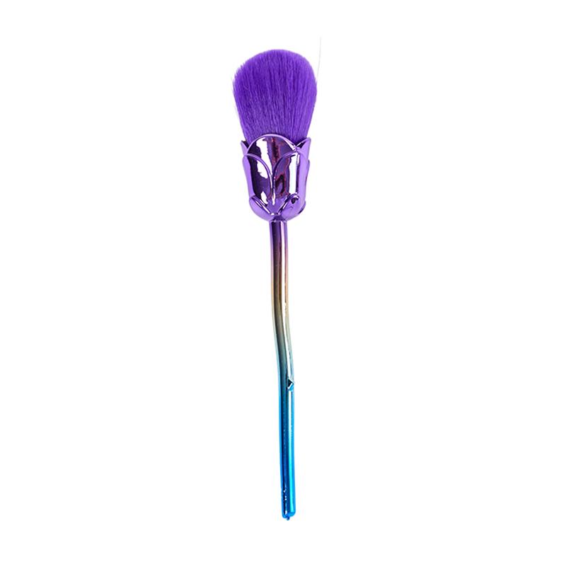 Rose Nail Dust Brush For Manicure Flower Nail Art Brush Nail Accessories Tools Popular Round Small Gel Polish Cleaning Brushesna