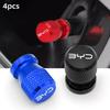 4pcs Aluminum Car Wheel Tire Valve Cap Covers For BYD Atto 3 Act 3 Tang F3 E6 Dmi Yuan Song Plus EV2022 2023 Car Accessories