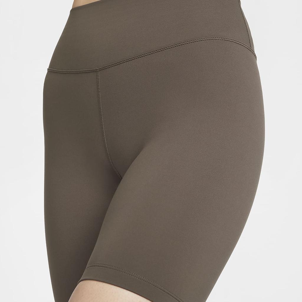 Nike One Breathable Quick-Dry High-Waisted Cycling Pants Women Bottoms Mineral-Grey Black FN3207004