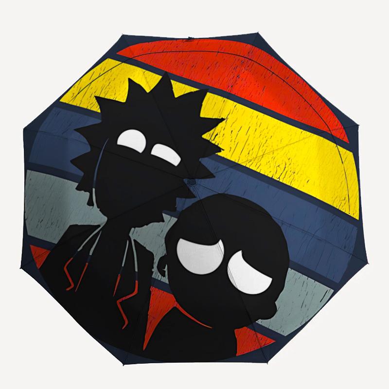 

1pc Rick_and_Morty Auto Personality Personality Cute Umbrella 8-Bone Design Compact Gear for Outdoor Travel, Perfect Helloween Chrismas Gift for Frien