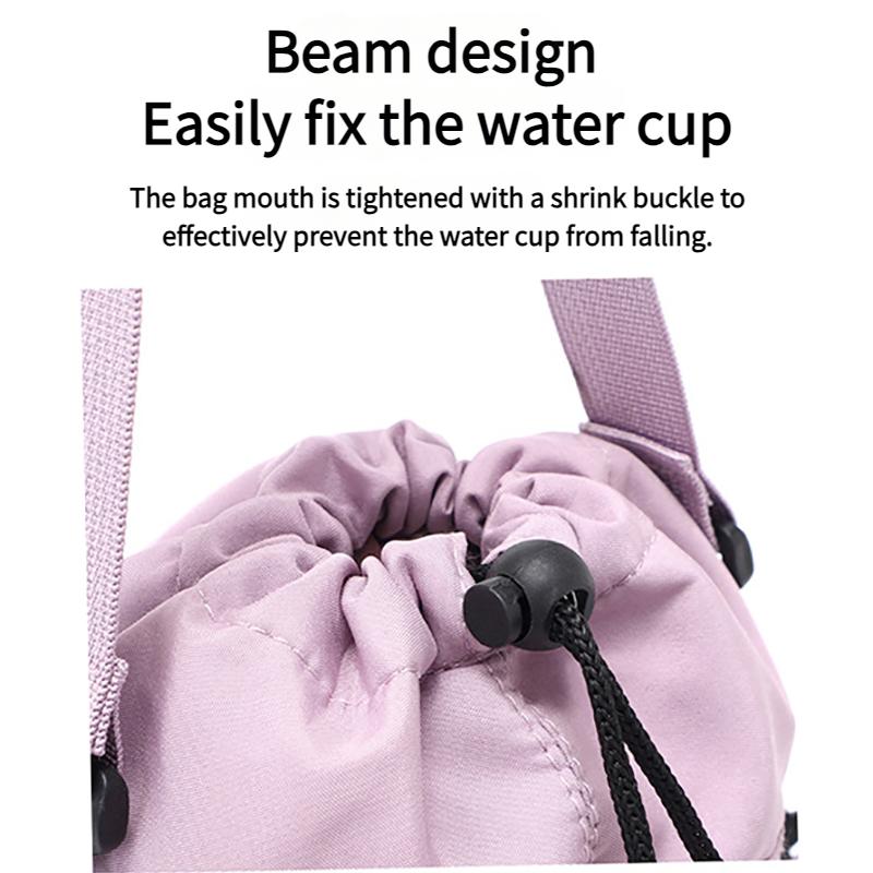 Elegante Portabotellas 2 en 1 para Ciclismo Senderismo, Bolsa Impermeable Aislada para Taza Teléfono con Correa Ajustable