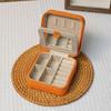 Portable PU Jewelry Organiser Box With Soft Lining And Multi Layer Compartments For Travel Accessory Storage Container