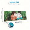 Spirited Away Print  Cushion Non-slip Laptop Tablet Big Mousepad XXL Mat Mini PC Playmat With Lock edge