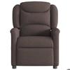 VidaXL Fauteuil inclinable Marron foncé Tissu, fauteuil, fauteuil inclinable TV, poussette, fauteuil inclinable pour 4015601