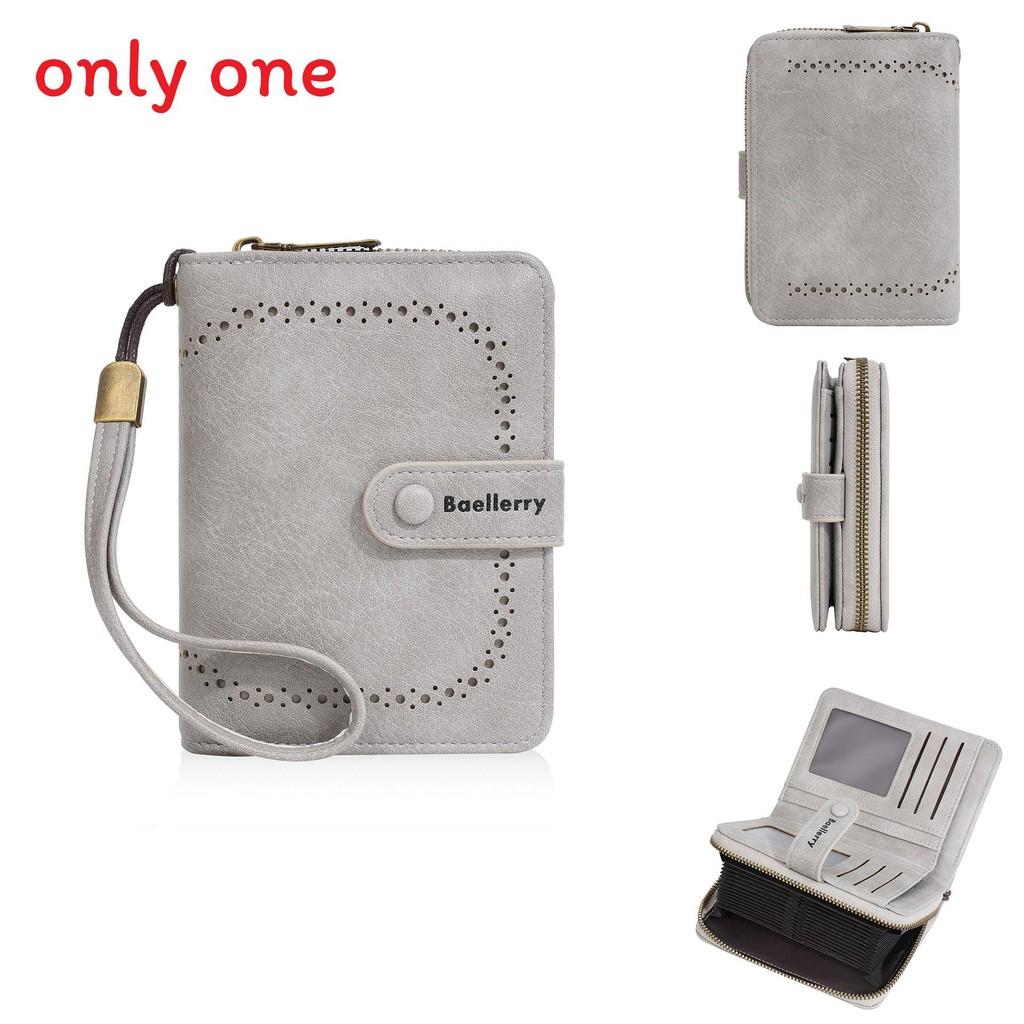 Pu Leather Womens Wallet Card Holder With Antitheft Design For Daily Use