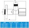 Decorative Angle Valve 1/2"X3/8"