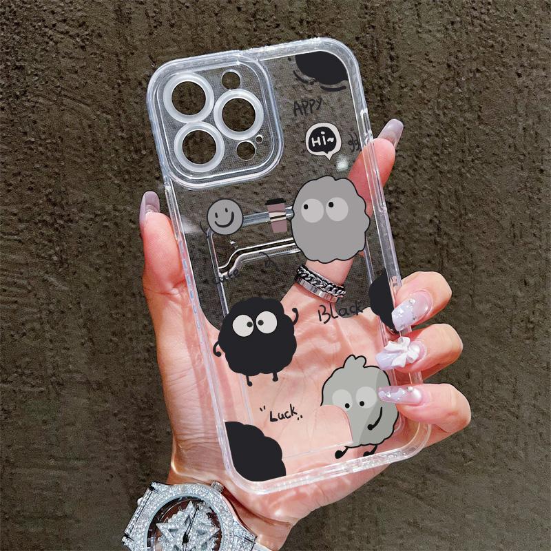 Card Slot Holder Silicone Wallet Pocket Case For Samsung S23 S24 S25 Ultra Xiaomi Redmi 12C 14C 13C Honor Honor 200 Smart 90 Cover Clear Phone Bumper