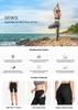 Atica Yoga Shorts with High Perfect for Gym and Solid Women's 8-inch Pockets, Waist, Sweat-Wicking, Quick-Drying, Stretchy, Breathable, Yoga, Pilates,