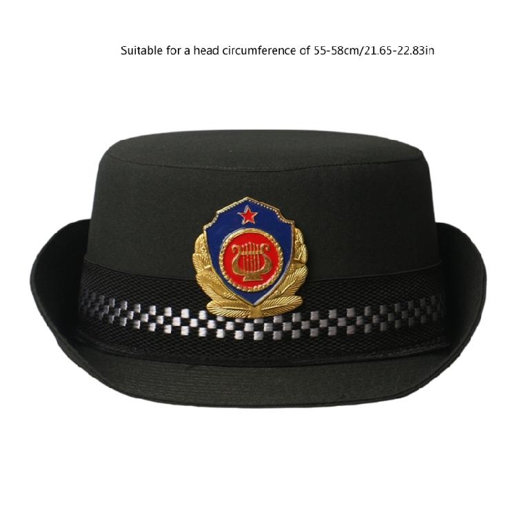 Stewardess Hat Uniform Hat Roleplay Party Hat Stage Performer Security Hat