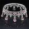 Fashion Crystal Wedding Crown Vintage Royal Queen Tiaras and Crowns Pageant Prom Hair Jewelry Bridal Diadem Head Ornament