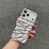 Overseas electroplating three-dimensional wrinkles are suitable for iPhone17Pro max Apple 16 mobile phone case 15/14 advanced sense