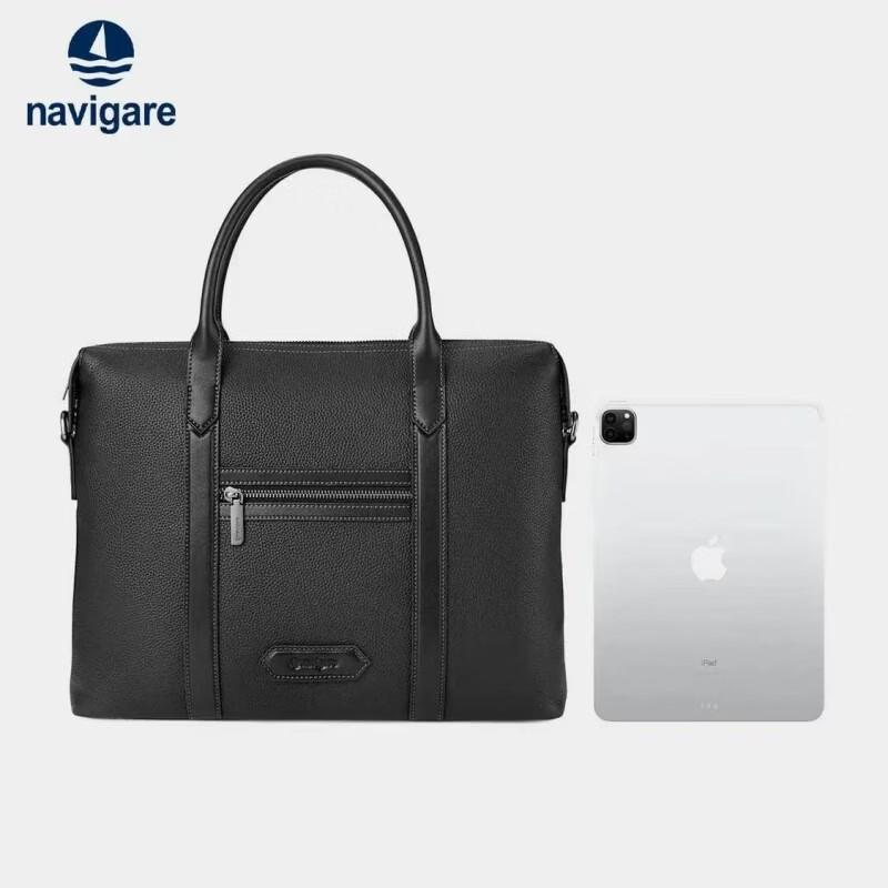 Navigare Men's Leather Briefcase