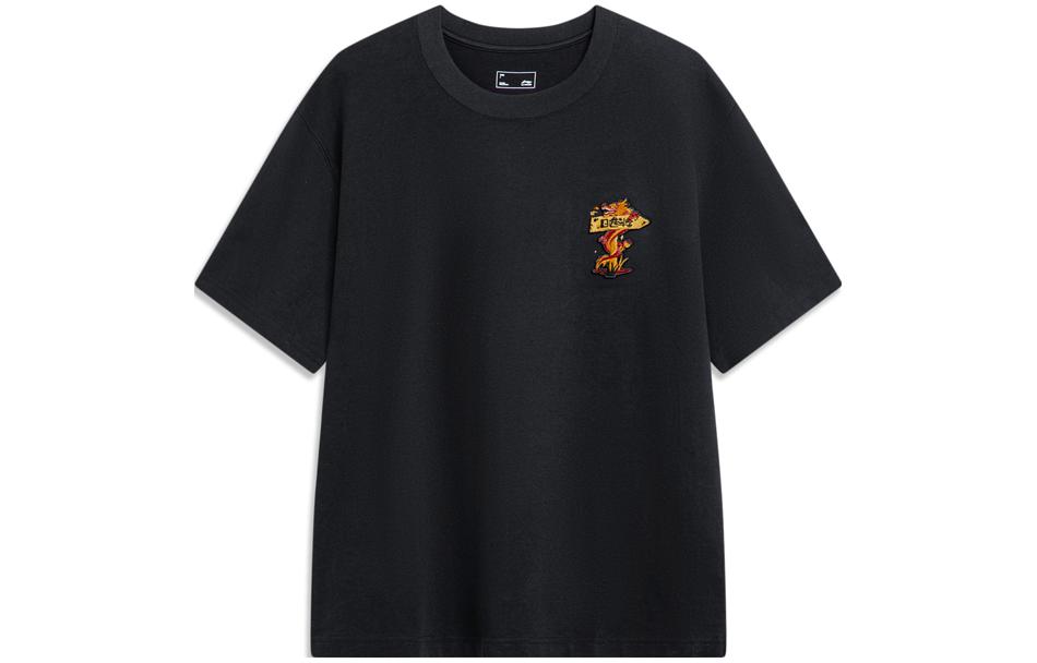 Li Ning Rijin Doujin Collection T Shirt Men s Black AHSU009-3 L