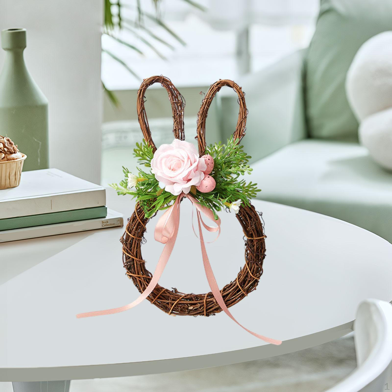 

Пасхальный венок, украшение из искусственных цветов, пружина для полки входной двери Pink