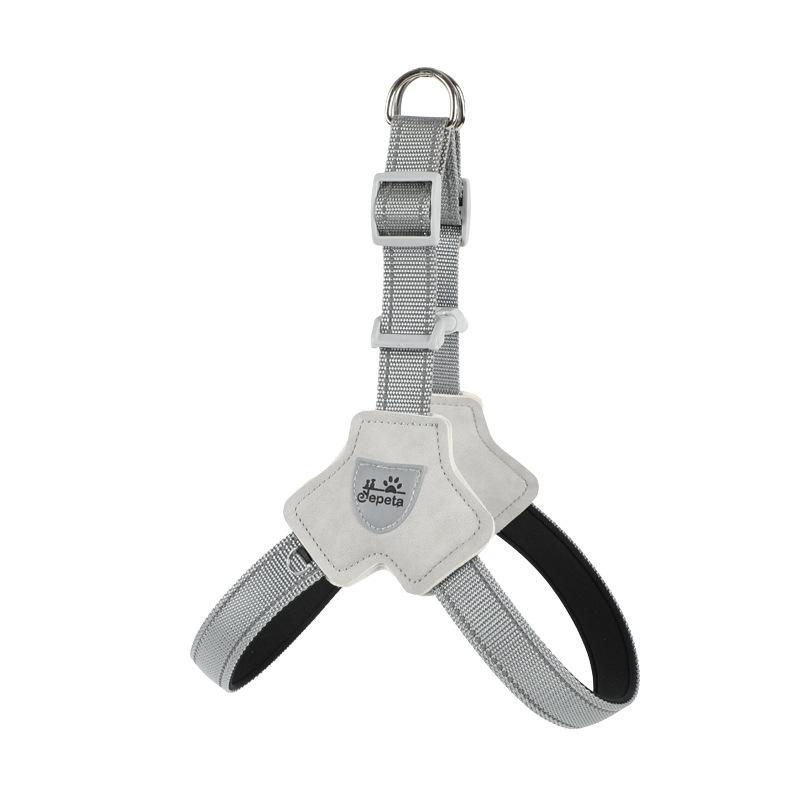 Dog Chest Strap Pet Leather Vest Type Reflective Dog Strap Dog Strap Explosion Proof Saddle Cover