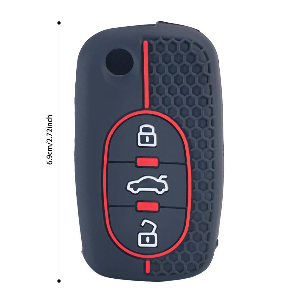 Silicone Car Key Case Cover Holder For Ford Fiesta Focus 3 4 Mondeo Ecosport Kuga B Max C Max S Max Galaxy For Ranger Key Fob