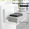 Magnetic Folding Shelf: Multi-Purpose Wall Mount Storage for Laundry, Kitchen, or Bathroom