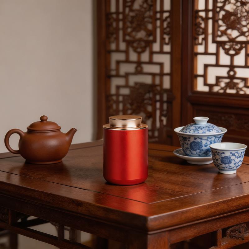 1Pc Creative Mini Empty Tea Tin Can Household Tea Sealed Jar Portable Travel Metal Storage Can