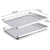 Gannian 304 Stainless Steel Rectangular Baking & Roasting Pan