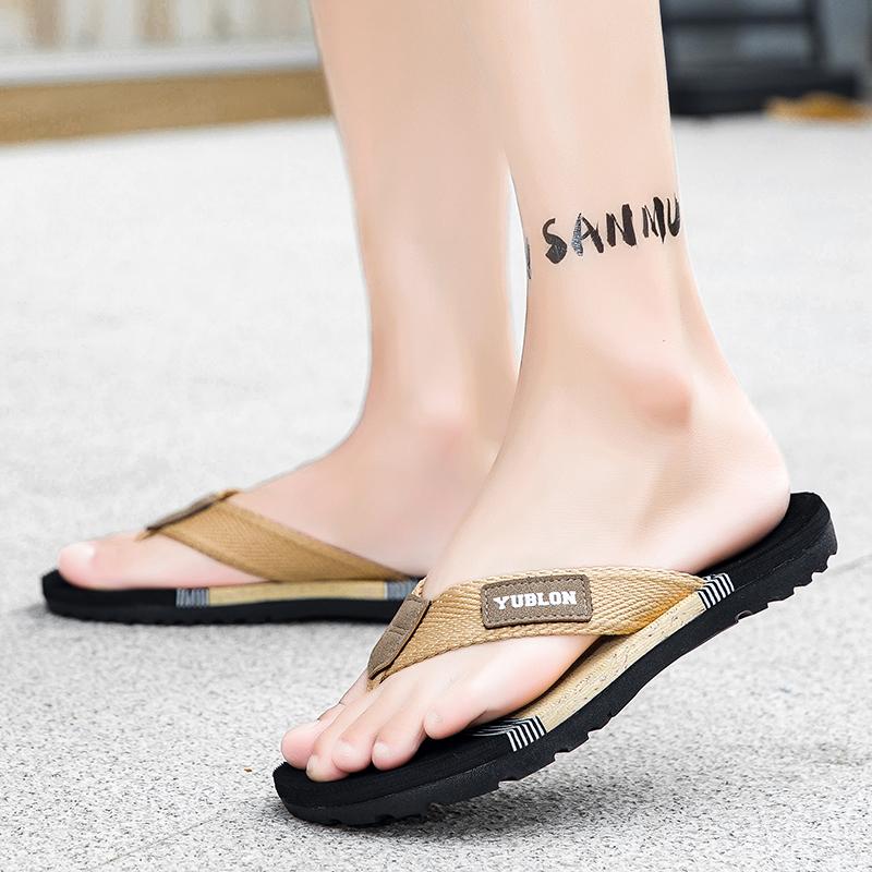 Flip Flops Men's Summer New Outdoor Non-slip Lightweight Leisure Classical Style Wear-resistant Breathable Beach Slippers