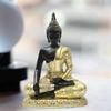 Sitting Buddha Statue Ornament Thai Home Decor Decorative Sculpture Resin Craft for Tabletop Living