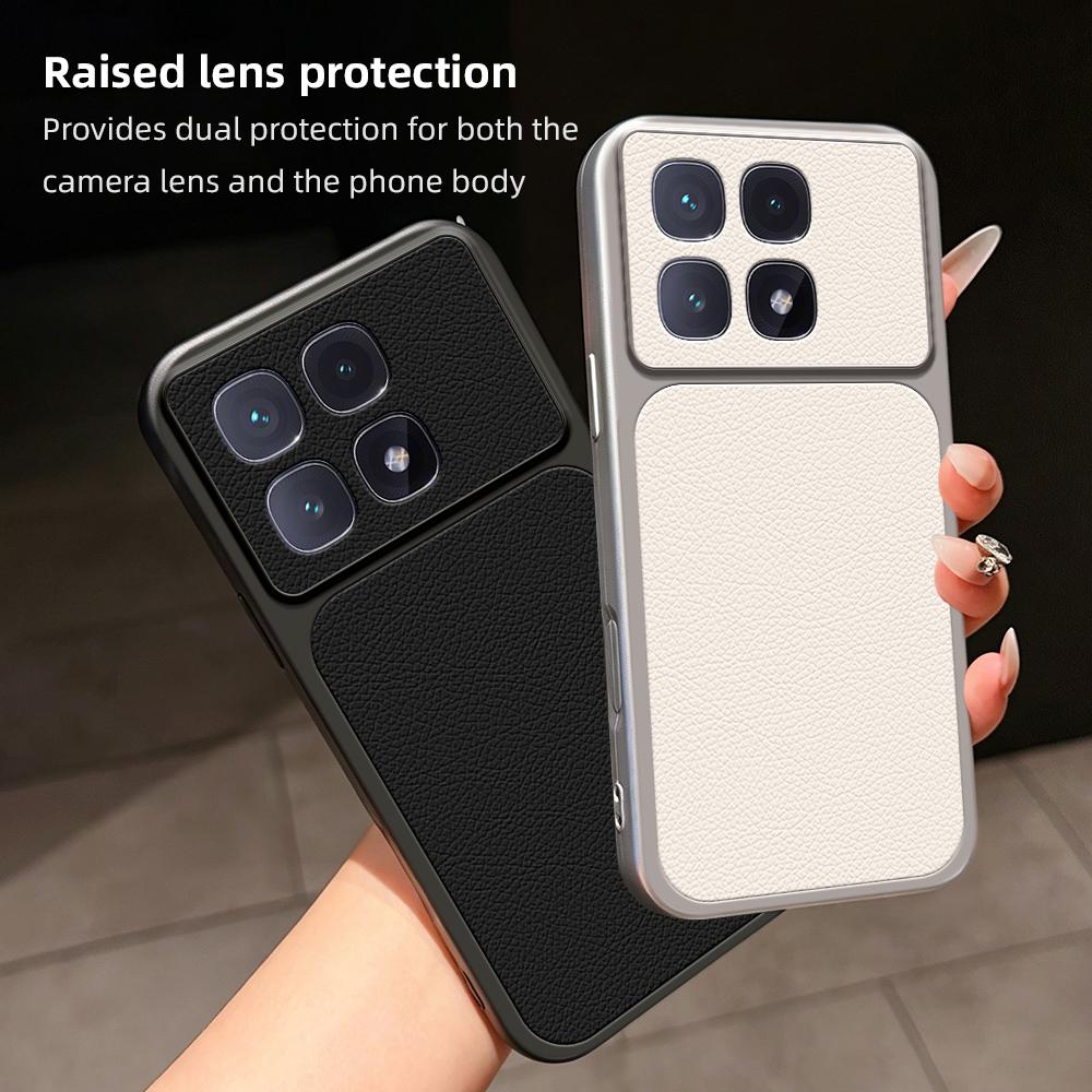 Phone Case For Xiaomi 15 Ultra 15T 14 13 12 13T 14T 11 Lite Pro Candy PU Lambskin Camera Protection Soft Back Cover
