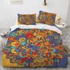 Bohemian Mandala King Queen Duvet Cover Boho Style Flower Bedding Set Adults Exotic Nordic Floral Polyester Quilt Cover