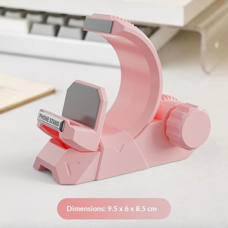 1Pcs Detachable Desktop Holder With Secure Clamp Adjustable Rotating Phone Stand For Smartphones & Tablets Home Office Accessory