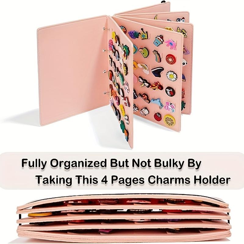 Książka do przechowywania zawieszek do butów, książka do przechowywania Croc Charms wyświetlacz torby plażowej uchwyt na zawieszki ze 120 otworami