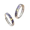 Fashion Couple Rings Sun Moon Open Adjustable Light Luxury Finger Ring For Women Jewelry Accessories Birthday Gift