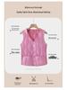Women's Down Cotton Vest - Winter Slim Fit, Thick, Warm, Short Vest with Velvet Lining