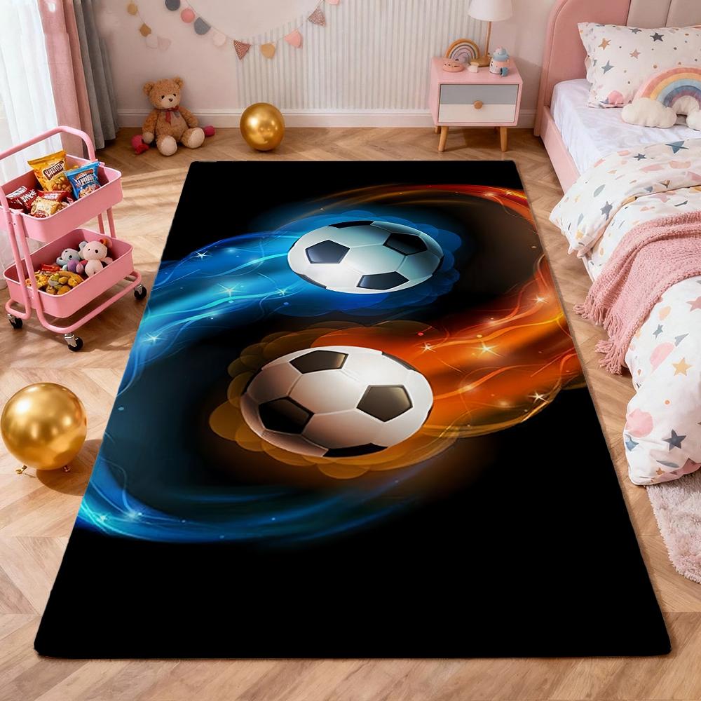 Football Game Patterned Rug Allseason Carpet For Bathroom Kitchen Home Decor New Year Gift