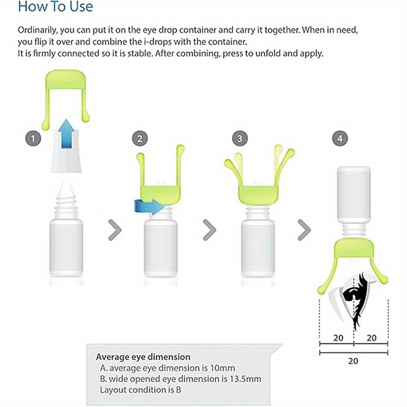 Easy to use silicone eye drop dispenser aid for the elderly and disabled