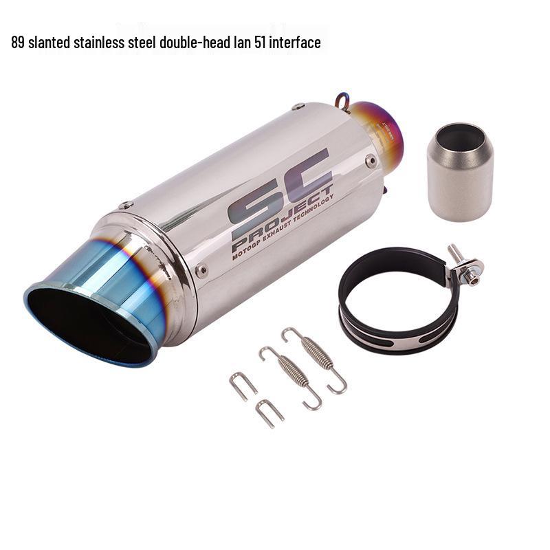 Universal SC Street Motorcycle Exhaust Tailpipe for Yamaha, Kawasaki, Honda