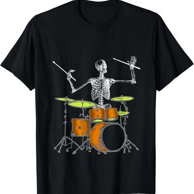 Skelett spielt Schlagzeug - Schlagzeuger T-Shirt T-Shirt