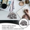 6 Sheets Premium Adhesive Numbers Stickers for Garbage Bins Mailbox Porch Pillars Street Number Signs Outdoor Long-Lasting DIY