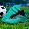 High-top Football Shoes Men and Women Children Broken Nails Tf Leather Feet Artificial Turf AG Nails Youth Student Training Shoes