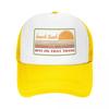 Unisex WoUnisex Hawk Tuah Sunset Orange Trucker Caps HipHop Mesh Baseball Caps Funny Dad Hat Sun Hats Adjustable Trucker Cap Spring