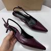 High Heels Office Lady Shoes Sexy Pointed Toe Slingback Footwear  Pumps Elegant  Stiletto Concise Women Dress Sandal