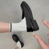 One-pedal round-headed small leather shoes 2025 winter new Japanese women's jk retro shoes college British style loafer single shoes