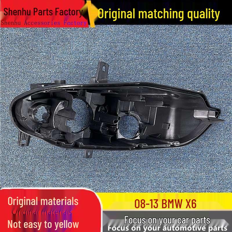 

Compatible Headlight Housing for BMW X6 (2008-2013), Black, Front and Rear Seat Base. Passenger Side Quality - 1 piece