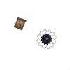Hand Carved Floral Photo Frame And Acrylic Flower Shaped Wall Clock Antique Picture Holder