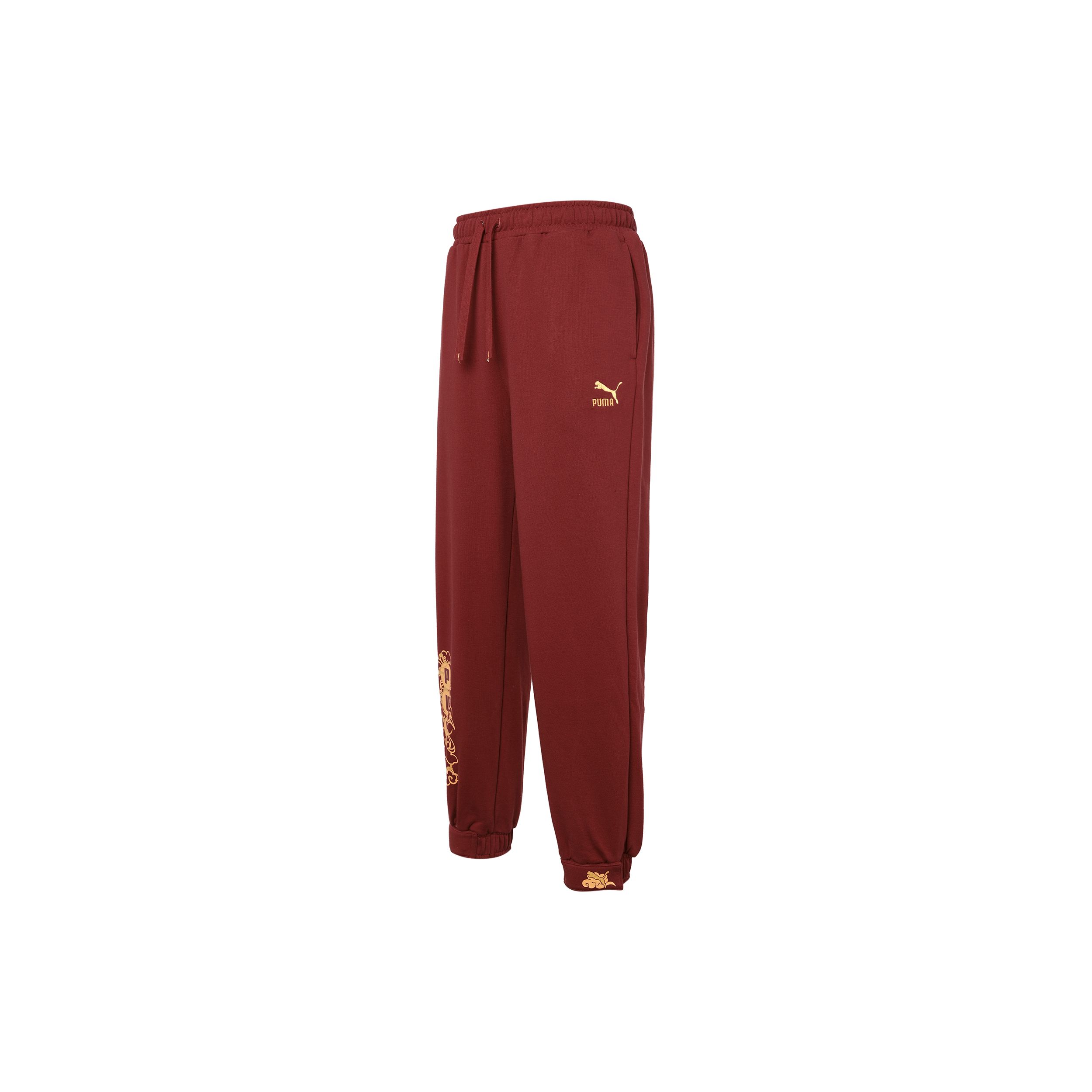 

Puma Мужские джоггеры с принтом логотипа, однотонные, красные 539912-22 S