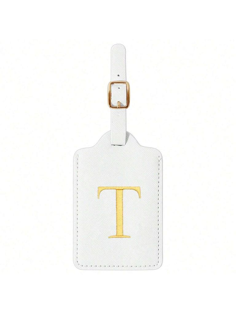 Modischer Koffer mit Buchstabenstickerei, Design mit Sichtschutzklappe, A-Z Buchstaben, unverzichtbares Gepäckidentifikationswerkzeug für Reisen.zwq