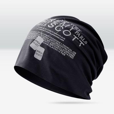 Bonnet Knitted Hat Letter Print Unisex's Autumn Winter Skullies Beanies Thick Plush Caps Fashion Warm Cotton Women's Outdoor