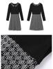 2023 Fall/Winter Slimming Waist Dress for Plus Size Women