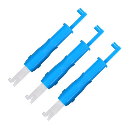 3Pcs Elderly People Automatic Sewing Machine Needle Threader Line Inserter Tool