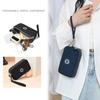Modische Unifarbene Dreifach-Reißverschluss Große Kapazität Damen Clutch Geldbörse Reise Tragbar Beliebt Reißverschluss Münzbörse Handy Geldbörse